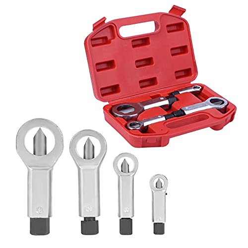 4-Piezas Rompetuercas Separador de Tuercas - OURANTOOLS Metal Separador Rompe Tuerca 9-12mm 12-16mm 16-22mm 22-27mm Cover