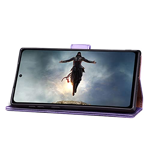Coque Samsung Galaxy Note 10 Pro violette SUANPOT anti-rayure avec rabat - 6