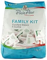 Zucker-Sticks (1Kg) - Beutel mit 150 Stück à 6.6g | Weißer Zucker - Made in Italy | Von Pinin Pero