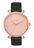 NIXON Kensington Leather A108 - Rose Gold/Artifact - 50m Water Resistant Women's Analog Classic Watch (37mm Watch Face, 16mm Leather Band)