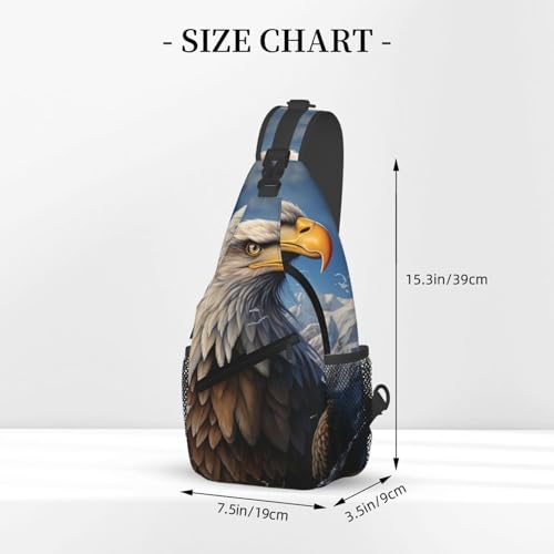 Pequeña mochila bandolera para senderismo unisex miniatura 3