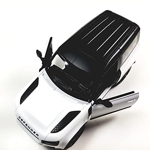 Kinsmart Land Rover Defender 90 Eggshell White 136 Scale Diecast Suv,Small #TOP2