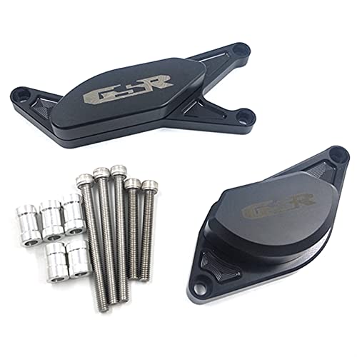 Garde moteur anti-chute Suzuki GSR avec logo gravé noir