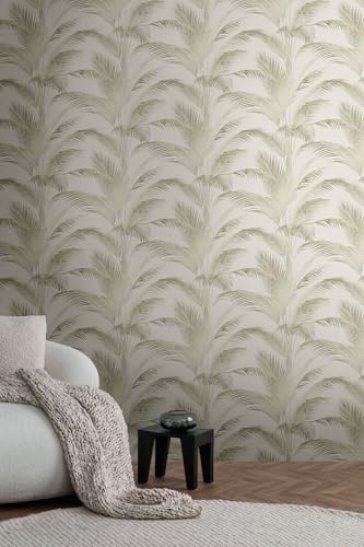 Papel pintado palmeras TNT para tapar imperfecciones de pared 7