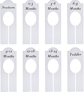WILLBOND Closet Dividers Baby Nursery Clothing Rack Size Dividers Boy Girl Closet Organizer