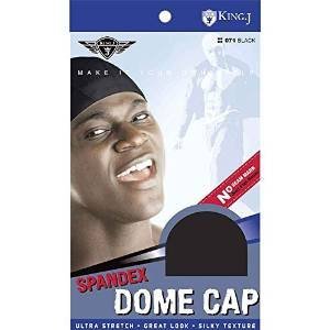 King. J Spandex Dome Cap - Black by M & M Headwear Inc.