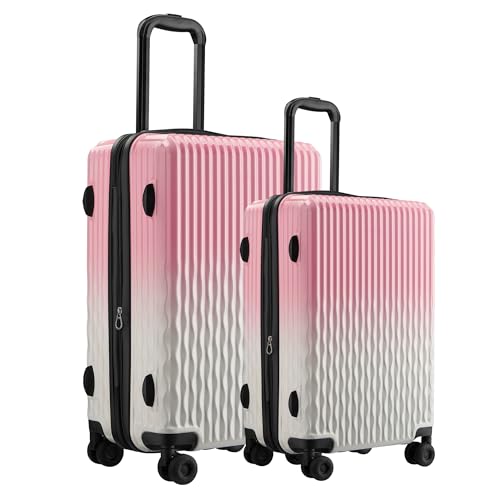 Image of Luggage Set, 20 Inch Carry on Luggage, 24 Inch Checked Luggage Lightweight Hardside Suitcase With Spinner Wheels, TSA Lock, 2-Piece Set
