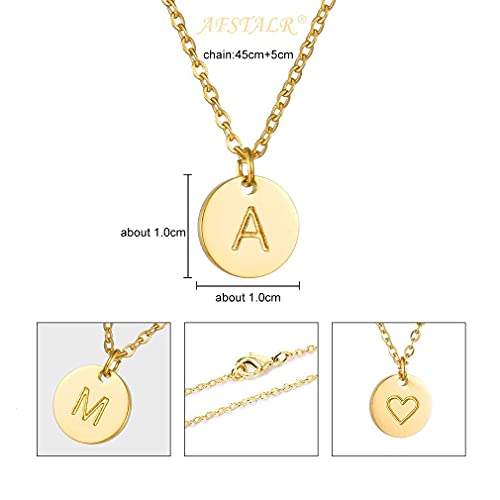 Collier Lettre Initiale en Or et Coeur Charme le Cadeau Personnalisé - 6