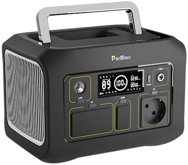 Estación de alimentación portátil, 300 W, máx. 500 W, 288 Wh, alm...