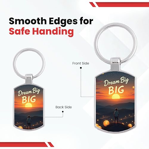 Image of Premium Printed Metal Keychain for Men & Women | High-Definition Artwork Print | Durable Key Ring for Car, Bike, Home & Office Keys | Stylish Decorative Key Holder Gift