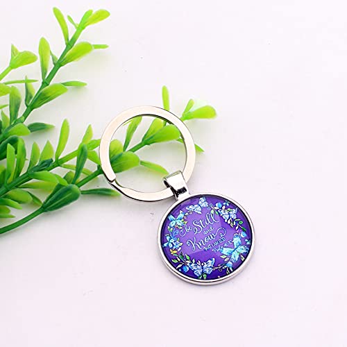 Scripture Gift Bible Verse Scripture Keychain Psalm 46 10 Psalm 139 14 Blessing Gift3