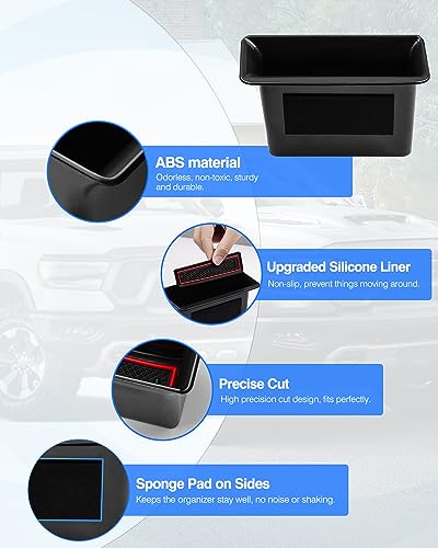 Karltys Door Side Organizer Tray for 2022-2025 2026 VW Volkswagen Golf GTI R MK8 Accessories Front & Rear Door Side Storage Box Grab Handle Pocket Box Insert 4PCS