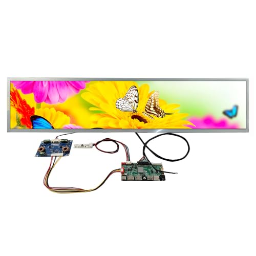 FanyiTek 28 inch 1920x360,60HZ DV280FBM-NB2 51pin IPS Long Strip Wide Bar LCD Display and USB SD Card LVDs Driver Board,Multimedia Supports MP4