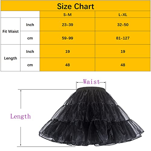 CHERRY LOVE Above Knee Tulle Ruffled Petticoat 50S Vintage Crinoline Underskirt Pleated Flared Skirt3