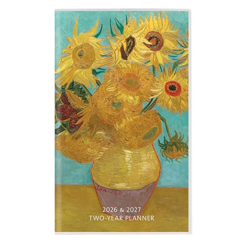 Graphique 2 Year Pocket Planner | 29 Month Organizer, Aug. 2025 – Dec. 2027 | Monthly Calendar & Notes Spreads | Marked Holidays | van Gogh | 3.75” x 6