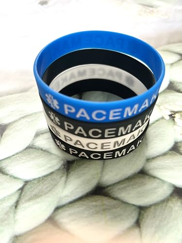 Pack de 5 pulseras médicas de silicona 7.5 pulgadas miniatura 4