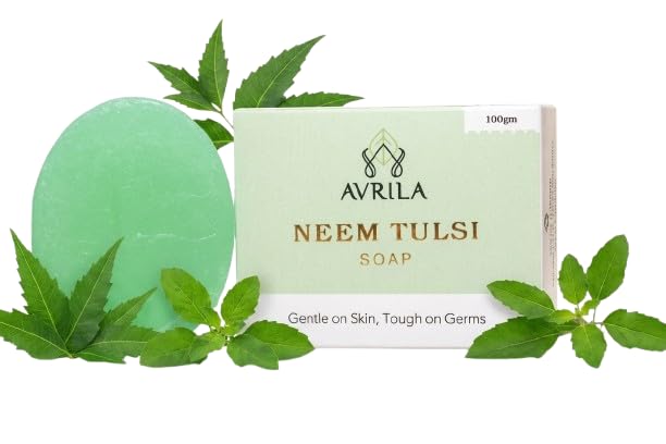 Neem Tulsi Soap 100g | Herbal Bath Soap with Neem & Tulsi | Gentle Cleansing & Refreshing Soap Bar for Men & Women | Suitable for Daily Use | Pack of 2-image-21