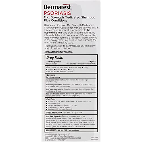 Dermarest Psoriasis Shampoo And Conditioner, 8 Fl. Oz., Pack Of 6 #TOP7