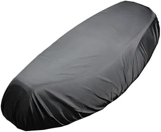 Asiento motocicleta Funda universal flexible para asiento de motocicleta, resistente a la lluvia, color negro