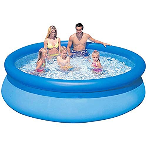 SHWYSHOP Pumpen-Schwimmbecken, rundes Garten-Schwimm-Planschbecken, mit Pumpe, perfekt für Jungen und Mädchen… – Bild 5