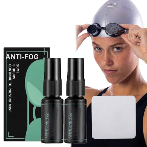 BAOSROY Anti Fog Spray,Anti Fog Spray für Schwimmbrille,2pcs Anti Fog Spray Taucherbrille 20ml,Anti Fog Für Brillen Beschlagspray,Anti Beschlag Spray Schwimmbrille,Anti Beschlag Spray Taucherbrille