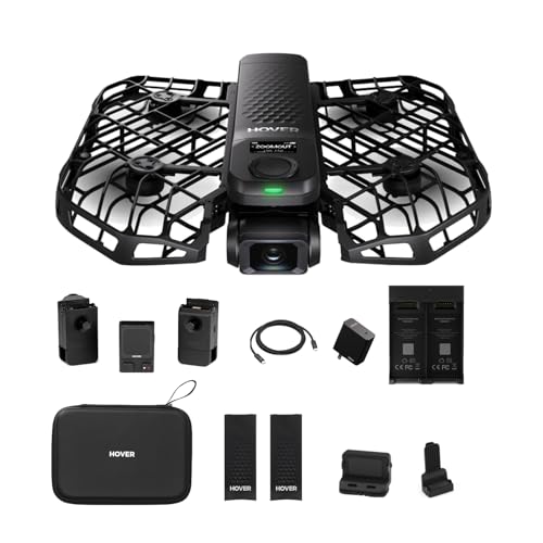 Image of HOVERAir X1 PRO 4K Drone with Camera, Foldable Action Flying Camera with 42 KM/H Follow Speed, 15+ Fully Automatic Flight Modes, Fly Anywhere with OmniTerrain, SmoothCapture 2.0(Fly Joy Combo)