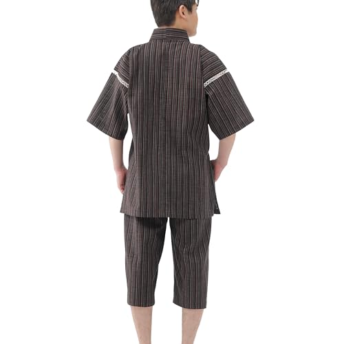 Image of リトルアイランド Japan Cool Jinbei Yukata Men's Half-Sleeved Japan Cotton top and Bottom