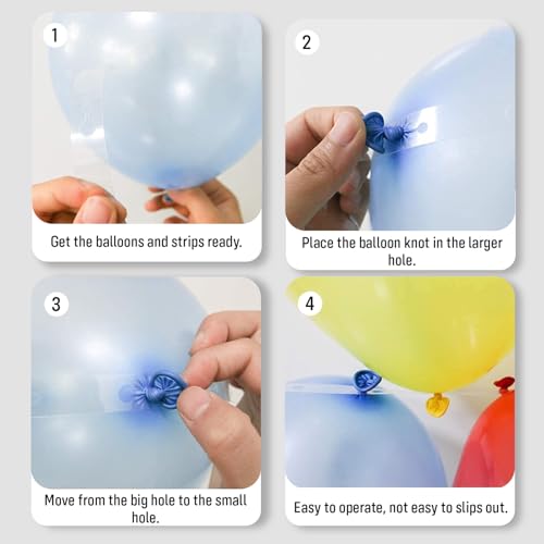 Image of Party Propz Balloon Decoration Kit - Set of 6 Pcs Balloon Arch Kit | 2 Pcs (200 Dots) Glue Dots For balloons | 2 pcs Balloon Arch Tape | 2 pcs Balloon Tying Tool | Balloon arch Strip and Glue Dots