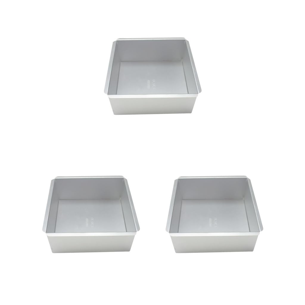 3 zestawy foremek do pieczenia ze stopu aluminium, 15 cm, nieprzywierająca patelnia do pieczenia bez BPA, styl F