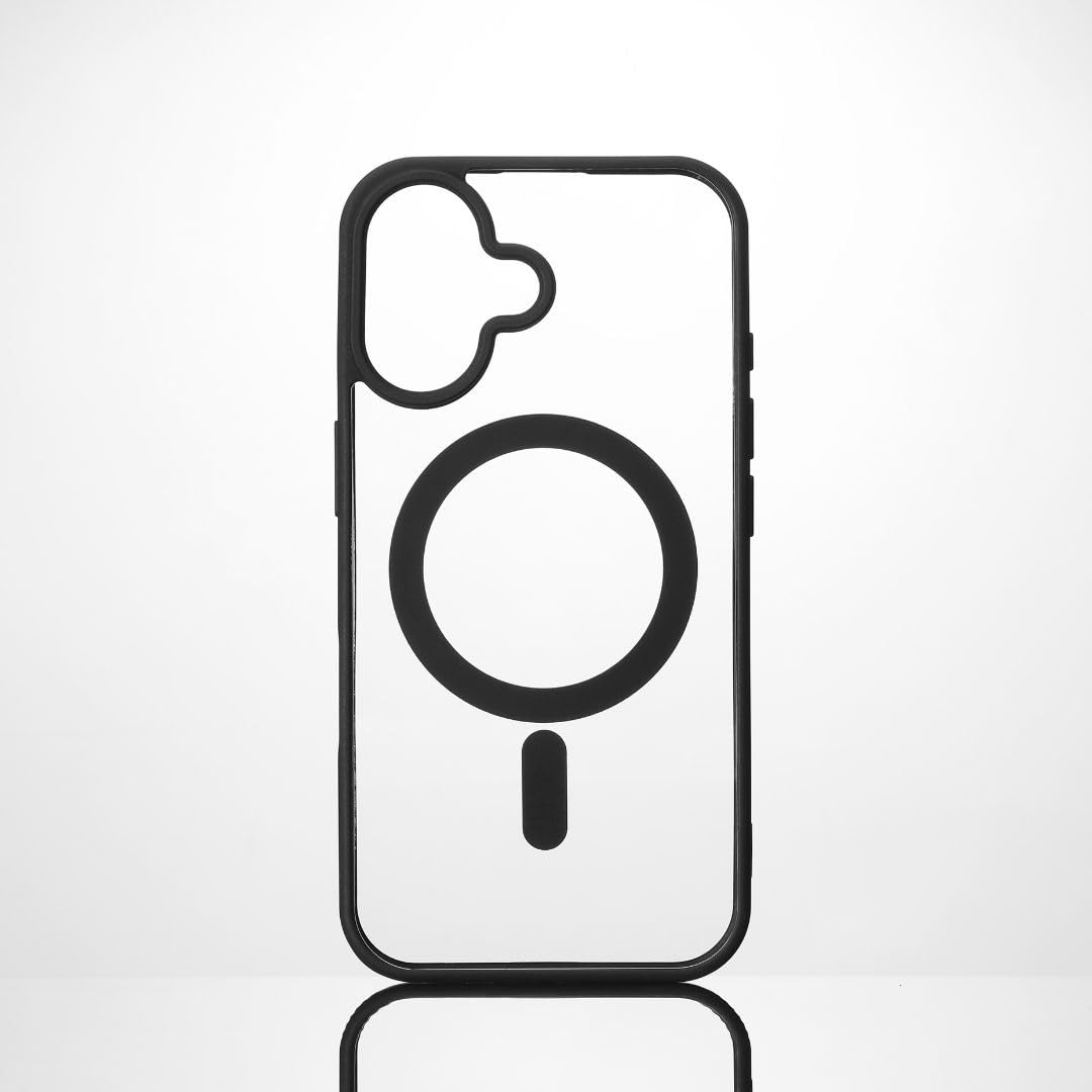 Custodia Protettiva Trasparente a 4 Angoli rinforzati, Antiurto, Ultra Resistente, semirigida, Compatibile con iPhone 16