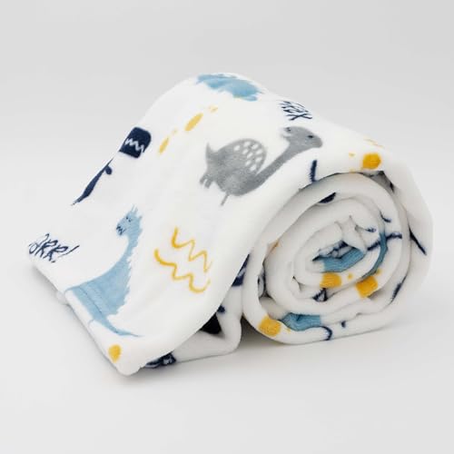 Image of Flannel Toddler Blanket, 50 inchx40 inch, Polyester Blend, Roar, Unisex, Lightweight, Machine Wash, Blanket