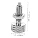 LOORGVEL 2pcs Stainless Steel Retractable Locking Plunger Knurled Handle for Quick Release for Toolboxes Molds and Industrial Equipment Use