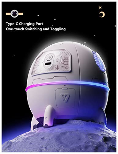 Perpurity Mini Portable Humidifier, Cool Mist Humidifiers 220Ml, Usb Desktop Small Humidifier With Auto Shut Off, Colorful Night Lights, Quiet Humidifier For Bedroom Baby Plants Kids Home Travel. #TOP5