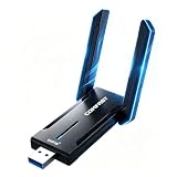 COMFAST AXE5400 Adaptador WiFi USB para PC USB WiFi 6E Tri-Banda 6G/5G/2, Compatible con Windows 10/11