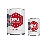 YAK Vernice Trasparente BICOMPONENTE 2K AntiGraffio Lt. 0.600 Auto Moto CARROZZERIA (400 g...
