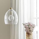 Kenay Home - Lámpara de Techo Salón Comedor Decorativa Vintage Cristal Lou