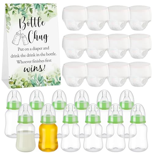 Chug Disposable Diapers Themed Sign For Gender Reveal Party Supplies(green,greenery)