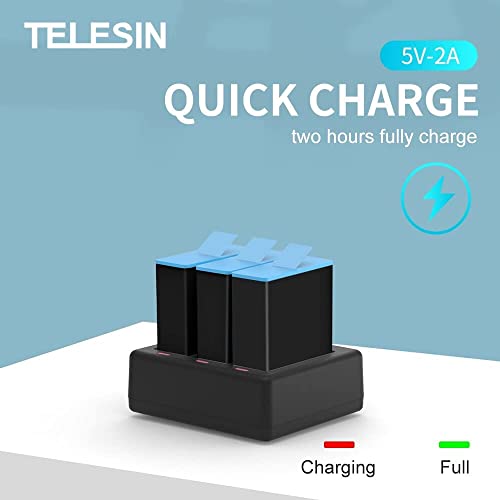 3 Ways Battery Charger With Led Light Charging Box For Gopro Hero 9 10 Black Action Camera Battery Accessories #TOP1