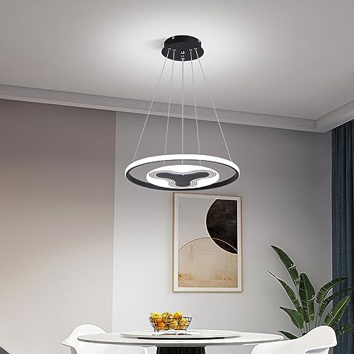 Lustre LED moderne 32W réglable pour éclairer une salle à manger