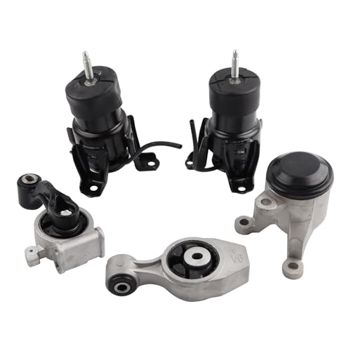 DOLKSN 5PCS Engine Motor Mount and Torque Strut Mount Kit Compatible with 2013-2017 Nissan Pathfinder , 2014-2019 Infiniti QX60 2013 JX35 FWD V6 3.5L Replace# A7393 A4365HY A4371HY A7386 A4373 by DOLKSN - Image 2