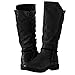 Zapatos De Mujer,RETUROM Botas De Mujer Botines Mujer Invierno OtoñO Negro Plano...