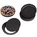 Non stick 4 Inch Quiche Pans Removable Bottom Mini Tart Pans Set Tart Mold Cheesecake Pan Tart Mold Set of 6 Round Shape