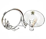 SOUND SAGA® Chrome Nickel Finish 22" King Size Handmade Sousaphone Brass Made BB Big Bell Tuba With