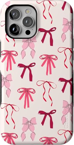 Casely iPhone 12 Pro Max Case | Pink Bows | Lover Girlie | Bold Protective Design | MagSafe Compatible Design