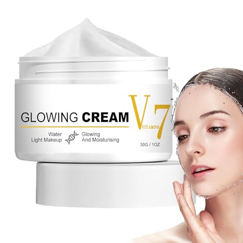 Aibyks Crema iluminadora facial,Crema iluminadora facial,Crema Reafirmante para la Piel - Crema hidratante, reafirmante y reafirmante para la piel de 1 oz, crema ligera para el cuidado de la piel,