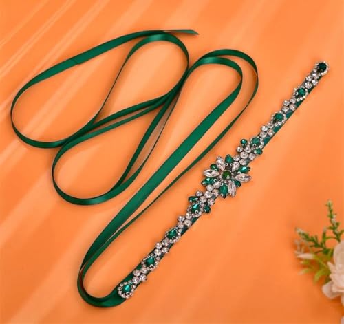 Bridal Dress Belts Shiny Rhinestone Sash Wedding Accessories Bridesmaid Gown Decoration Ribbon2