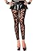Music Legs Womens Floral Lace Footless Tights / Leggings