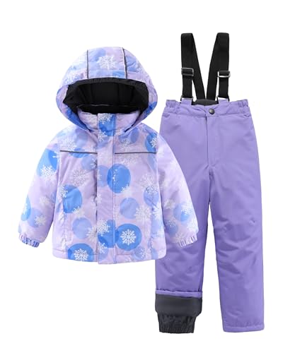 Image of Hiheart Boys Girls Winter Ski Jacket & Pants Set 2-Piece Snowsuit
