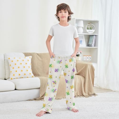 Boys' Pants Fleur De Lis Symbol Long Bottoms Jogger Pants Elastic Waist Trousers with Pockets S-XL3