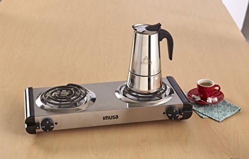 imusa double burner hot plate
